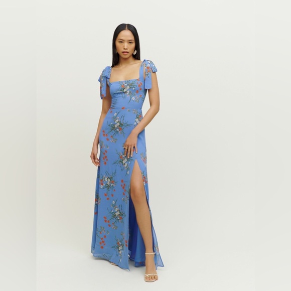 Reformation Dresses & Skirts - Reformation Westerly Tie Strap Dress in Arles, Size 2